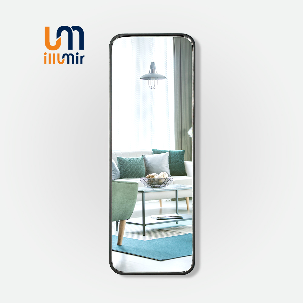 Elegant Round Rectangular Mirror 00-03FW LED 40-60" Full Body Makeup - Brand XYZ