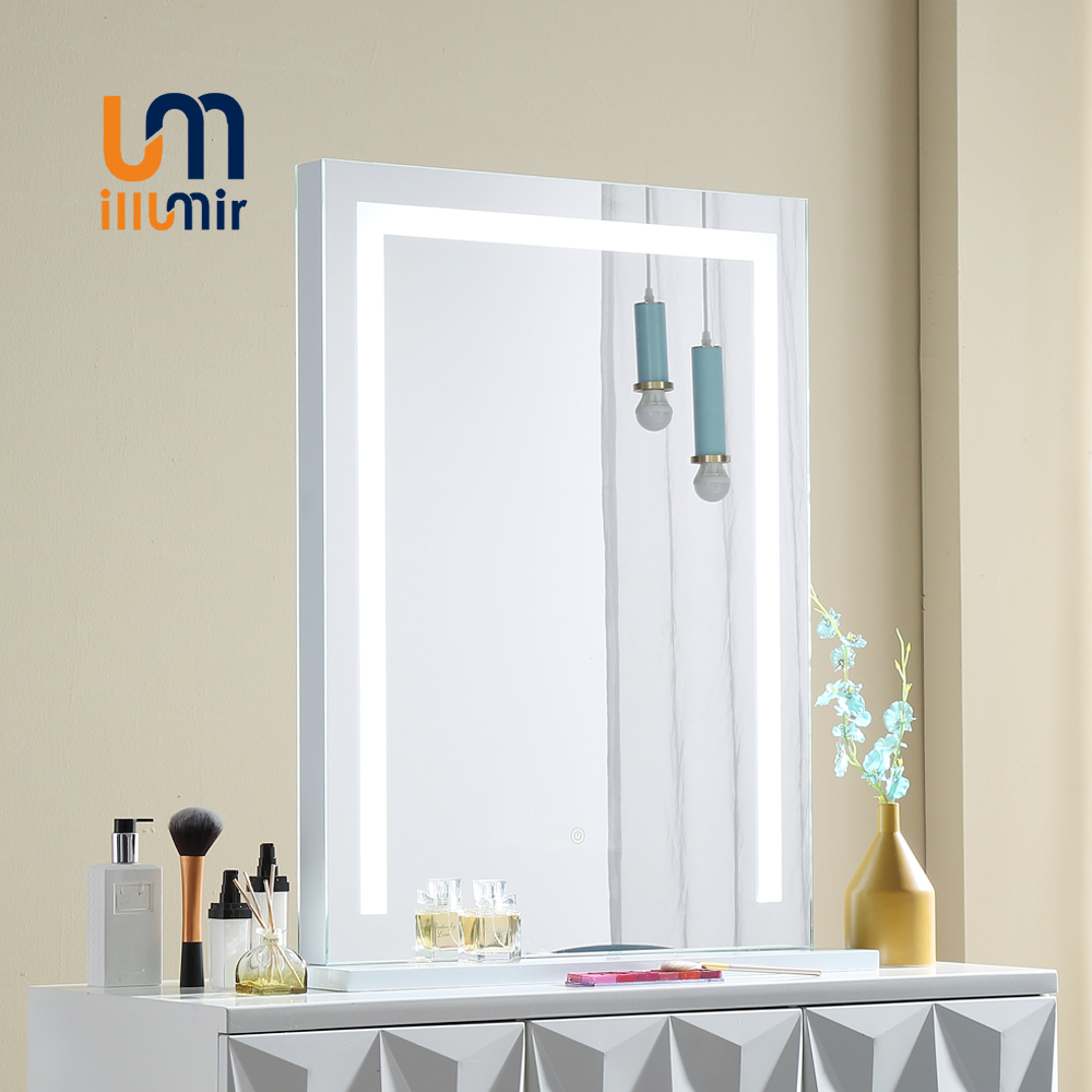 LED Makeup Mirror 1001-04S/BS - 6 Sizes - Aluminum Frame - Dimmable 3000-6000K