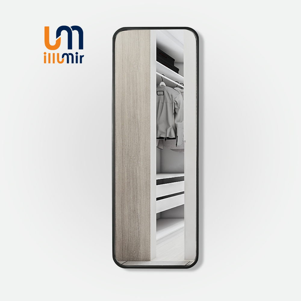 Elegant Round Rectangular Mirror 00-03FW LED 40-60" Full Body Makeup - Brand XYZ