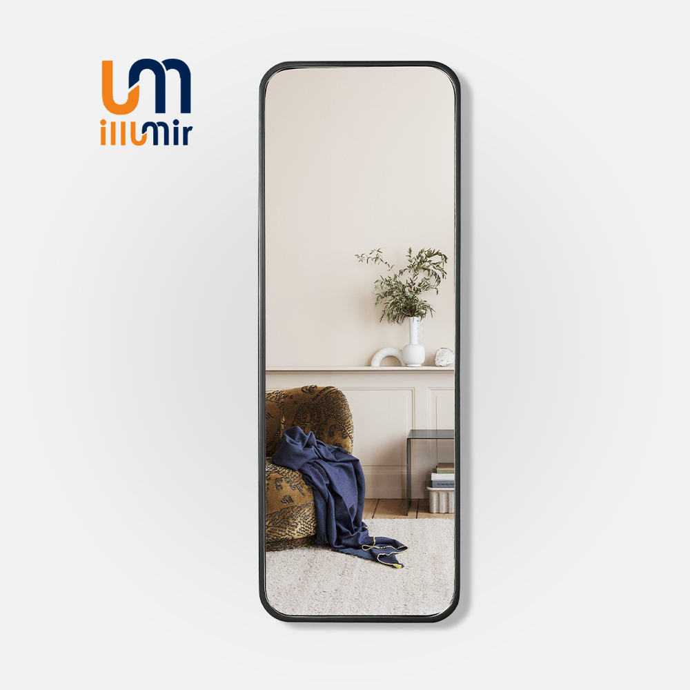 Elegant Round Rectangular Mirror 00-03FW LED 40-60" Full Body Makeup - Brand XYZ